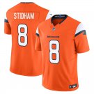 Denver Broncos #8 Jarrett Stidham Orange Limited Stitched Jersey