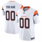 Denver Broncos #00 Custom Name And Number White Limited Stitched Jersey