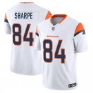 Denver Broncos #84 Shannon Sharpe White Limited Stitched Jersey