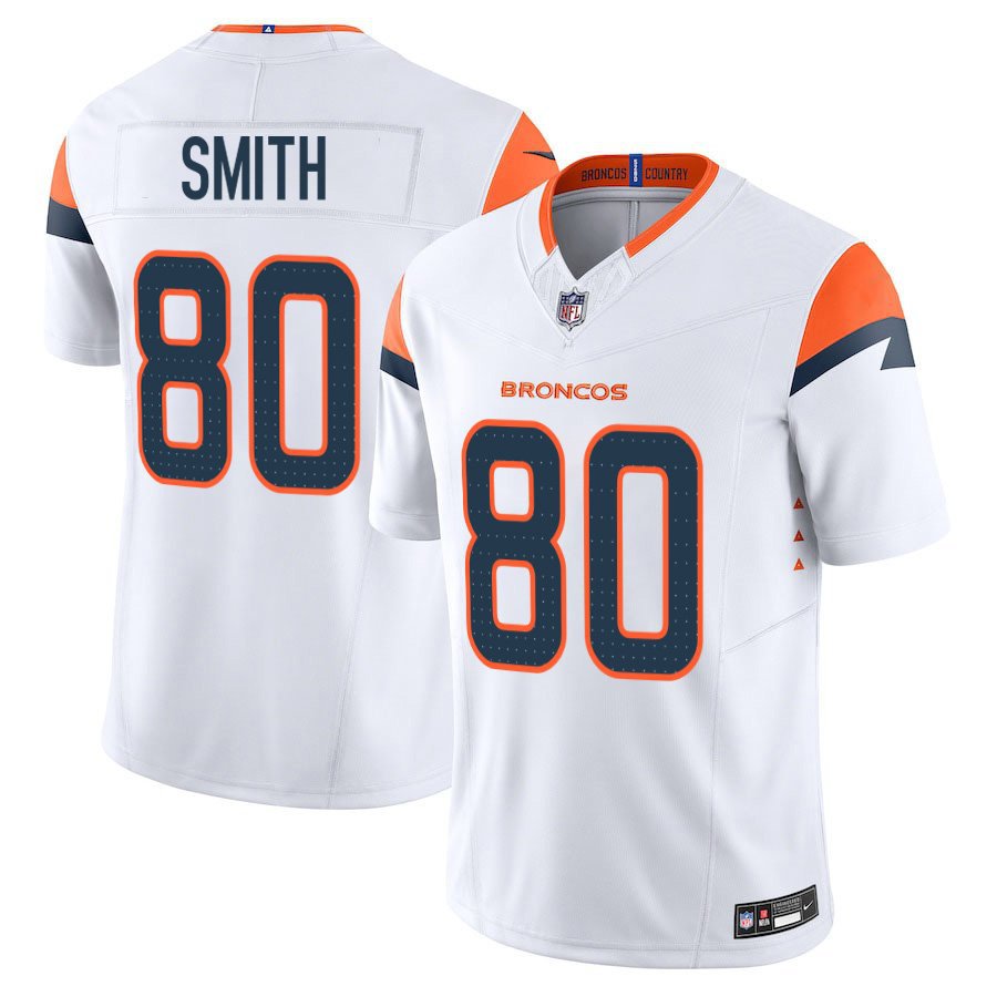 Denver Broncos #80 Rod Smith White Limited Stitched Jersey