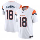 Denver Broncos #18 Peyton Manning White Limited Stitched Jersey