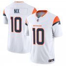 Denver Broncos #10 Bo Nix White Limited Stitched Jersey
