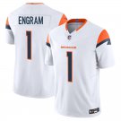 Denver Broncos #1 Evan Engram White Limited Stitched Jersey
