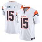 Denver Broncos #15 Nik Bonitto White Limited Stitched Jersey