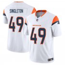 Denver Broncos #49 Alex Singleton White Limited Stitched Jersey