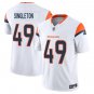 Denver Broncos #49 Alex Singleton White Limited Stitched Jersey