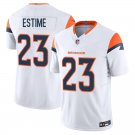 Denver Broncos #23 Audric Estime White Limited Stitched Jersey