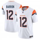 Denver Broncos #12 Jahdae Barron White Limited Stitched Jersey