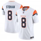 Denver Broncos #8 Jarrett Stidham White Limited Stitched Jersey