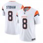Denver Broncos #8 Jarrett Stidham White Limited Stitched Jersey