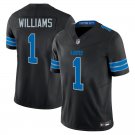 Detroit Lions #1 Jameson Williams Black Limited Stitched Jersey