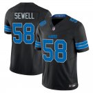 Detroit Lions #58 Penei Sewell Black Limited Stitched Jersey