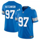 Detroit Lions #97 Aidan Hutchinson Royal Blue Limited Stitched Jersey