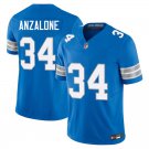 Detroit Lions #34 Alex Anzalone Royal Blue Limited Stitched Jersey
