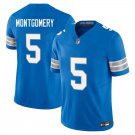 Detroit Lions #5 David Montgomery Royal Blue Limited Stitched Jersey