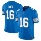 Detroit Lions #16 Jared Goff Royal Blue Limited Stitched Jersey