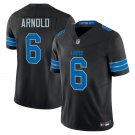 Detroit Lions #6 Terrion Arnold Black Limited Stitched Jersey