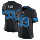 Detroit Lions #33 Sione Vaki Black Limited Stitched Jersey