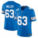 Detroit Lions #63 Mason Miller Royal Blue Limited Stitched Jersey
