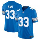 Detroit Lions #33 Sione Vaki Royal Blue Limited Stitched Jersey