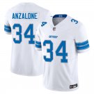 Detroit Lions #34 Alex Anzalone White Limited Stitched Jersey