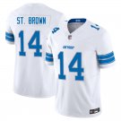 Detroit Lions #14 Amon-Ra St. Brown White Limited Stitched Jersey