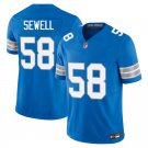 Detroit Lions #58 Penei Sewell Royal Blue Limited Stitched Jersey