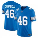 Detroit Lions #46 Jack Campbell Royal Blue Limited Stitched Jersey