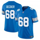 Detroit Lions #68 Taylor Decker Royal Blue Limited Stitched Jersey