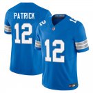 Detroit Lions #12 Tim Patrick Royal Blue Limited Stitched Jersey