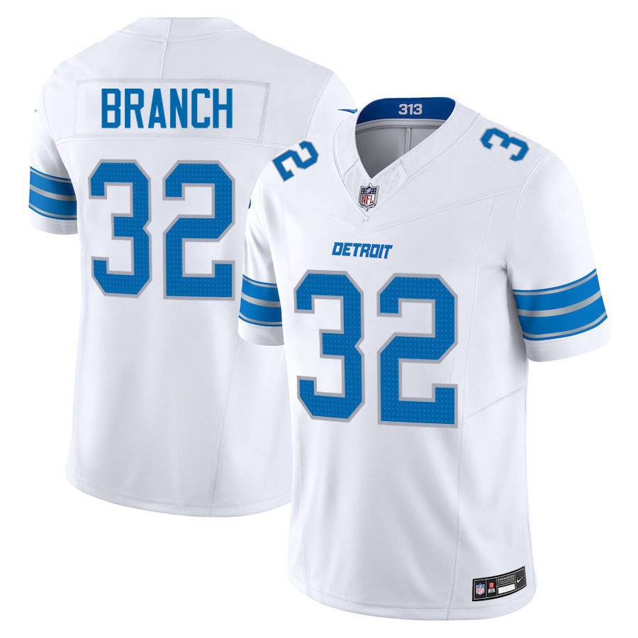Detroit Lions #32 Brian Branch White Limited Stitched Jersey
