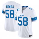 Detroit Lions #58 Penei Sewell White Limited Stitched Jersey