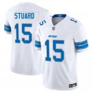 Detroit Lions #15 Grant Stuard White Limited Stitched Jersey
