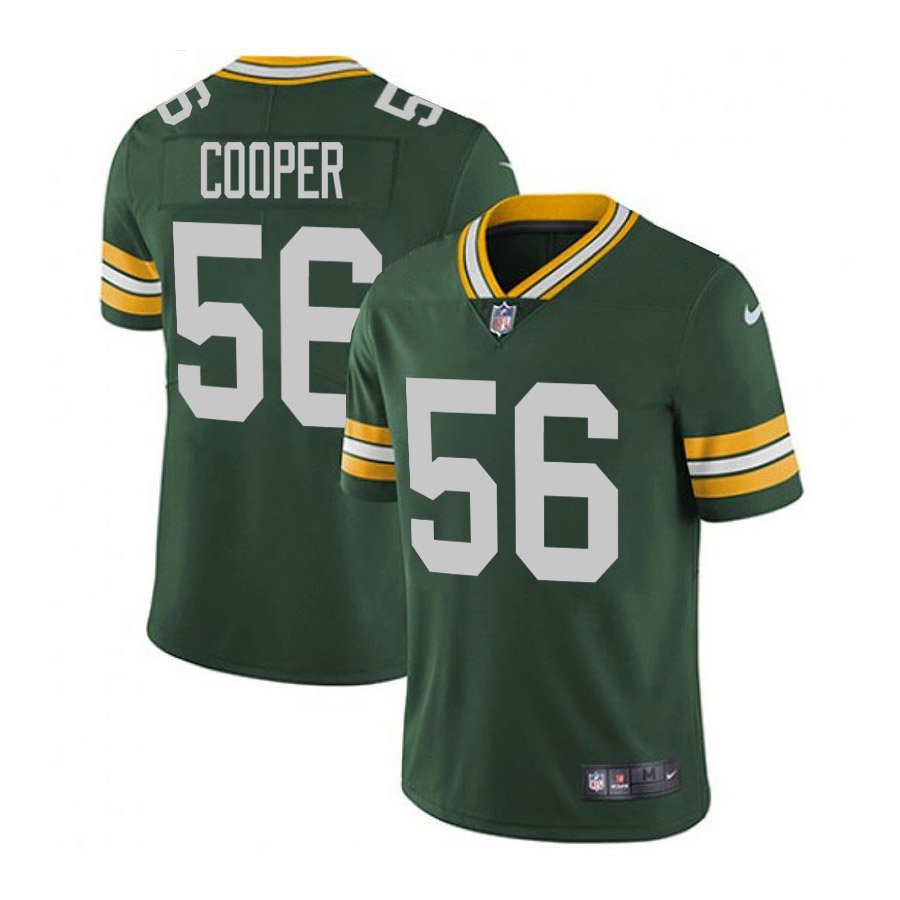 Green Bay Packers #56 Edgerrin Cooper Green Limited Stitched Jersey