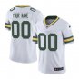 Green Bay Packers #00 Custom Name And Number White Limited Stitched Jersey