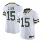 Green Bay Packers #15 Bart Starr White Limited Stitched Jersey