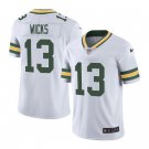Green Bay Packers #13 Dontayvion Wicks White Limited Stitched Jersey