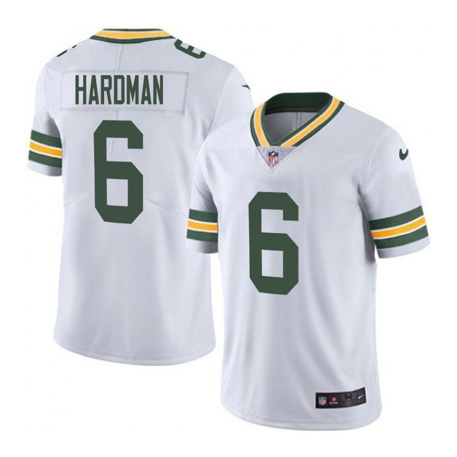 Green Bay Packers #6 Mecole Hardman White Limited Stitched Jersey