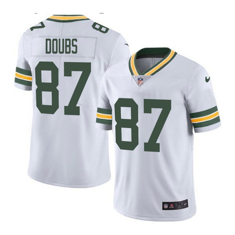 Green Bay Packers #87 Romeo Doubs White Limited Stitched Jersey