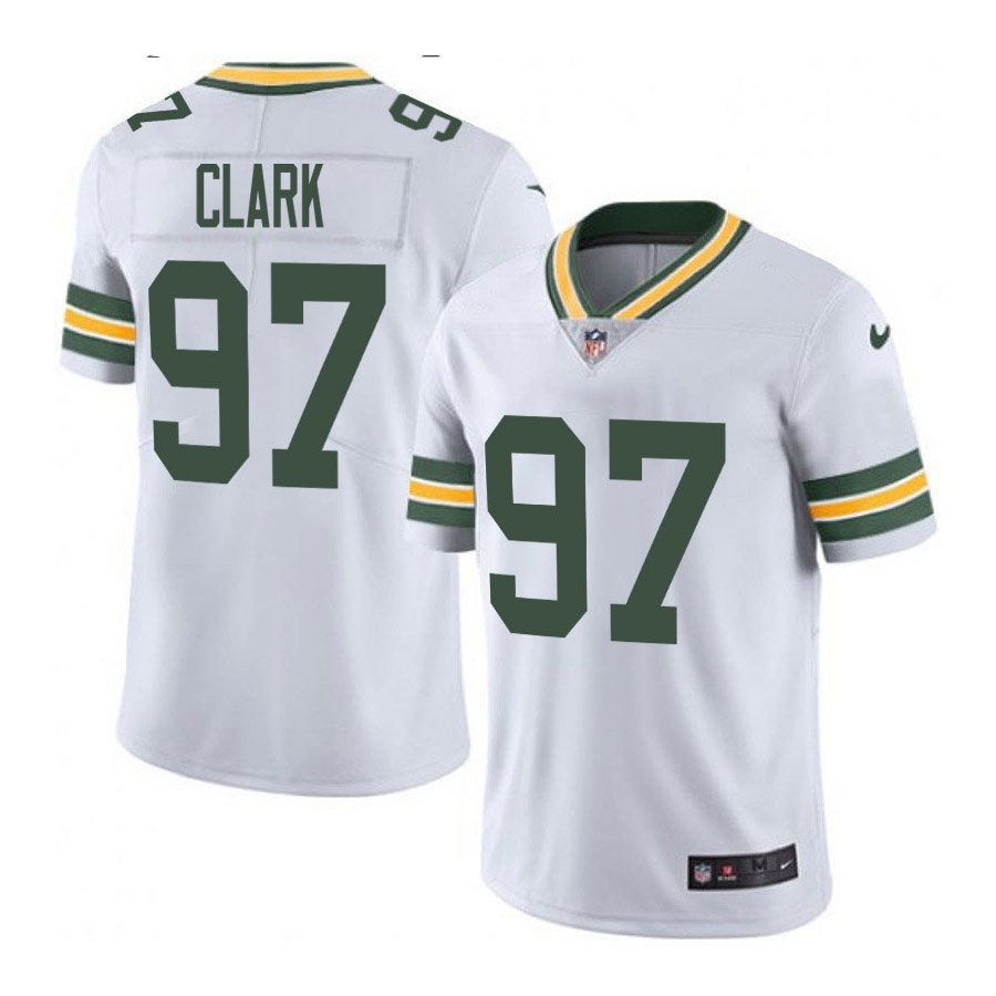 Green Bay Packers #97 Kenny Clark White Limited Stitched Jersey
