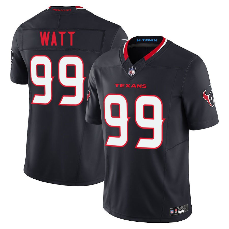 Houston Texans #99 J.J. Watt Navy Limited Stitched Jersey