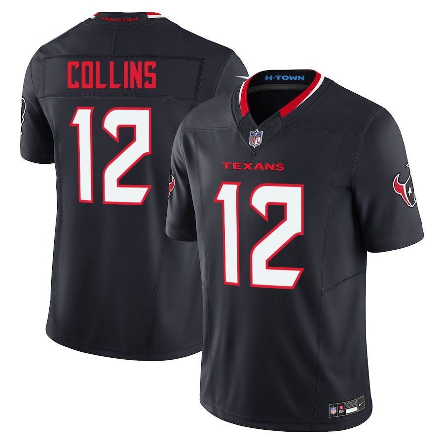 Houston Texans #12 Nico Collins Navy Limited Stitched Jersey