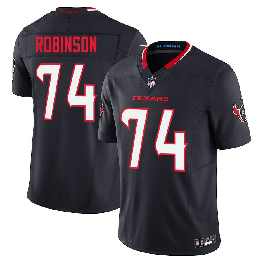 Houston Texans #74 Cam Robinson Navy Limited Stitched Jersey