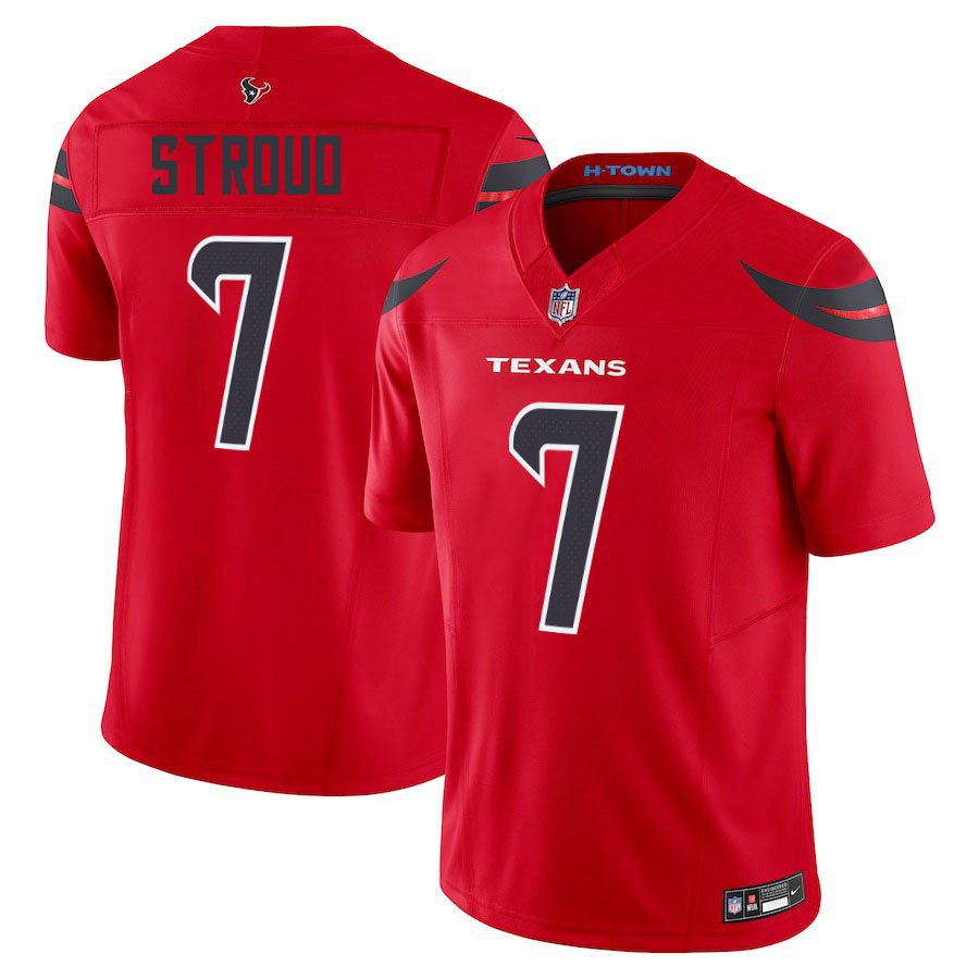 Houston Texans #7 C.J. Stroud Red Limited Stitched Jersey