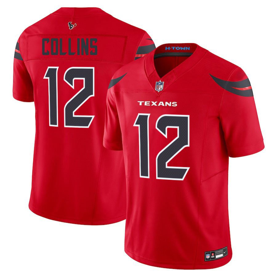 Houston Texans #12 Nico Collins Red Limited Stitched Jersey