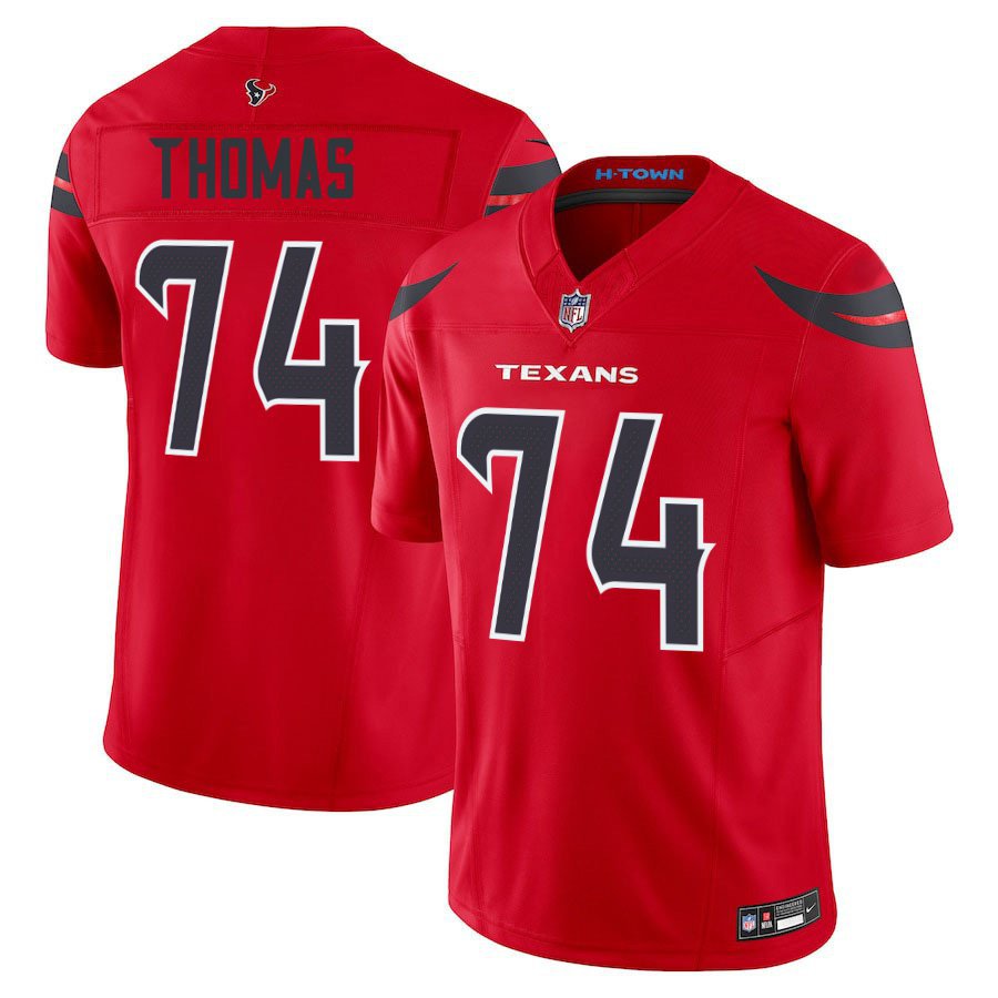 Houston Texans #74 Zach Thomas Red Limited Stitched Jersey