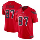Houston Texans #87 Cade Stover Red Limited Stitched Jersey