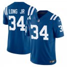Indianapolis Colts #34 David Long Jr Royal Blue Limited Stitched Jersey