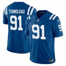 Indianapolis Colts #91 JT Tuimoloau Royal Blue Limited Stitched Jersey
