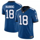 Indianapolis Colts #18 Peyton Manning Royal Indiana Nights Limited Stitched Jersey